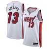 Dres Miami Heat Bam Adebayo 13 Nike 2022-23 Association Edition Bijela Swingman